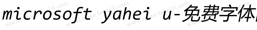 microsoft yahei u字体转换